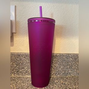 Starbucks Matte Purple Soft Touch Valentine 2022 Venti Tumbler New
